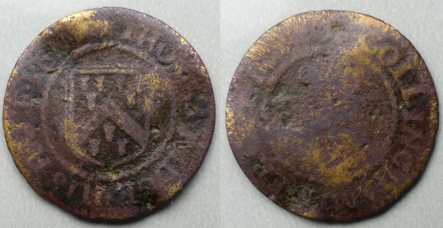 North Collingham, Thomas Ridge 1664 halfpenny North Collingham, Thomas Ridge 1664 halfpenny